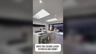 Wit gratis design luxe kookeiland