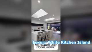 Witte gratis design luxe keukeneilandkast