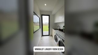 Minimalistisch Lanudry-kamerontwerp