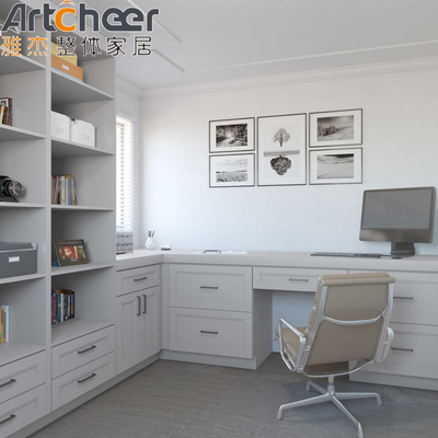kopen Moderne White Shaker keukenkasten met gelamineerde Half Bullnose Countertop Rand online vervaardiging