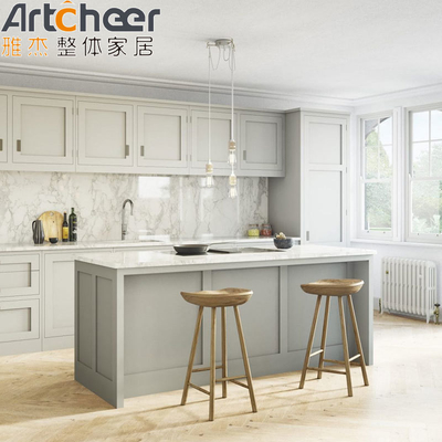 kopen American Style Shaker Keukenkasten met aangepaste kleur en triplex carcasse online vervaardiging