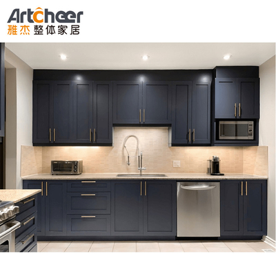 kopen Artcheer Modulaire / RTA Moderne Keuken Eilanden Met Solid Houten Lichaam En Kunstmatige Granit Top online vervaardiging
