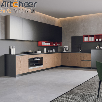 kopen Keukenkast Moderne hout met draagbare en multiplex hout type online vervaardiging