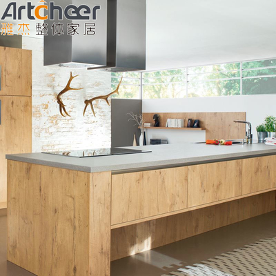 kopen Gepersonaliseerd Kleur Gecompliceerd Keukenkas Front in Wit Hout Gelamineerd Moderne Stijlvol Ontwerp online vervaardiging