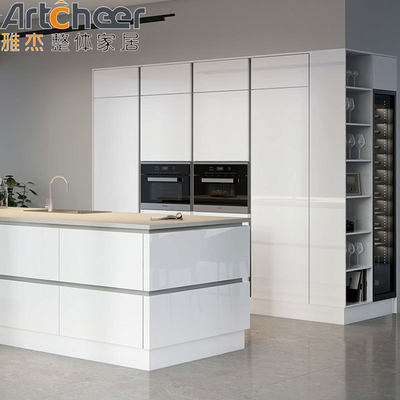 kopen Verfmuurkas Keukenopslag met modern ontwerp en compensatemateriaal graad E1 online vervaardiging