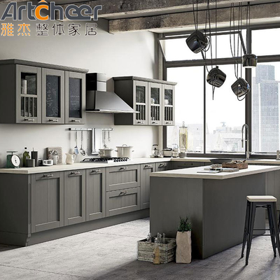 kopen American Style Luxury Design Massieve houten keukenkasten met keukenkast online vervaardiging