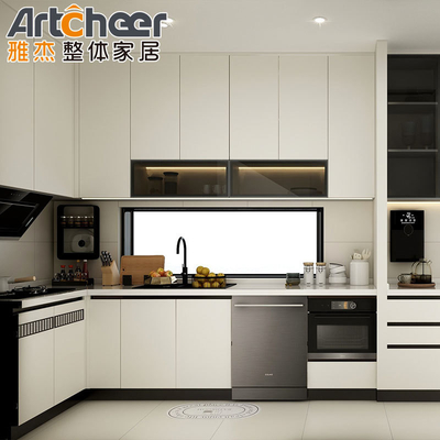 kopen American Shaker-stijl massief houten keukenkasten met moderne stijlvolle wastafel accessoires online vervaardiging