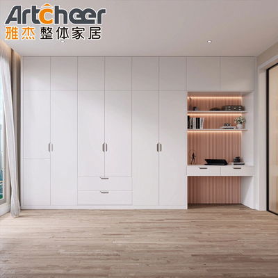kopen Verstelbare slaapkamer Solid Wood Modern Armable Modulaire Kledingkast Custom Walk in Kledingkast online vervaardiging