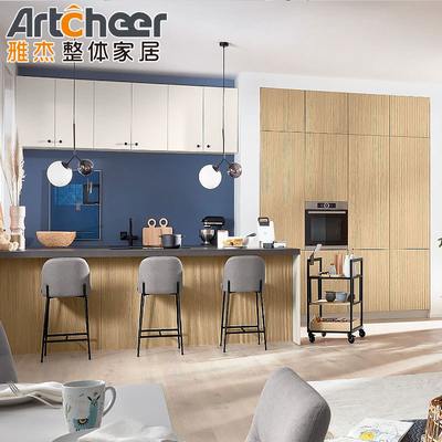 kopen E0-kwaliteit Houtmateriaal Wandhangende Keukenkast voor moderne keuken in Europese stijl online vervaardiging