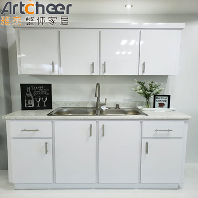 kopen Keukenkasten met kleine gebogen aluminiumlegeringen met aangepaste kleur en modulaire/RTA grootte online vervaardiging
