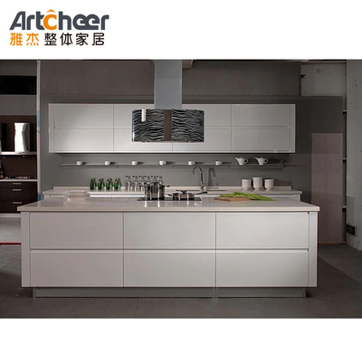 kopen Marmeren platte deuren Massivhouten keukenkasten Meubels Set Contemporary Italiaanse stijl online vervaardiging