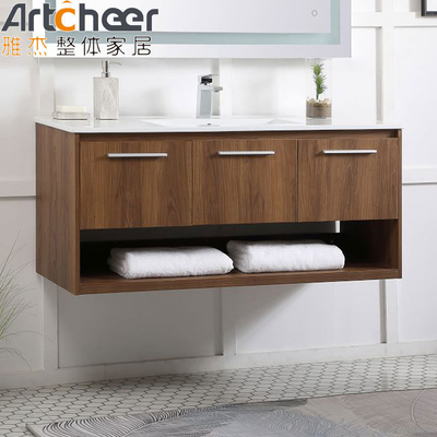 kopen Moderne Quartz Counter Top Vanity Combo Midcentury Badkamer Vanity Kasten voor Stijlvol Huis online vervaardiging