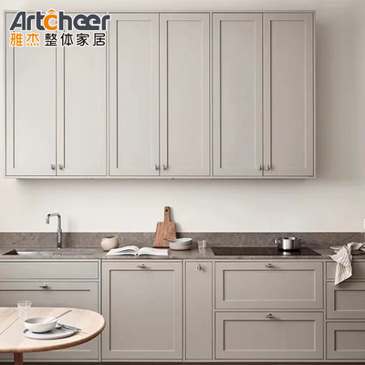 Flat Edge Countertop Eased Edge Moderne Modulaire Keukenkast voor moeiteloze montage
