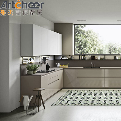 High-end Melamine Board Keukenkast voor industriële import Hotel en Appartement