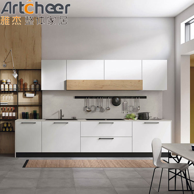 Moderne keukenkasten met muurkasten, plankopslag en E0-kwaliteit houtmelamine design