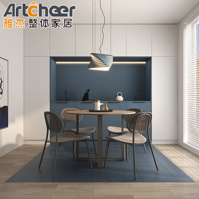 E1/Eco-vriendelijk materiaal Modern Contemporary Wit PVC RTA Shaker Keukenkast Set