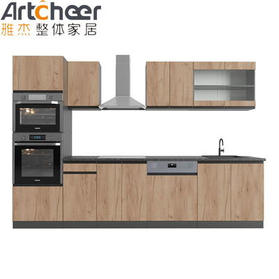 Mini Keuken Houten Kasten in Vernis Lack Afwerking met RTA Grootte en Moderne Design
