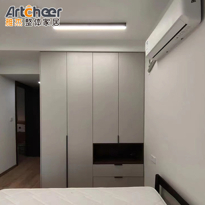 Villa Modern Sliding Alimirah Houten Glas Combinatie Garderobe Kleding Organisator