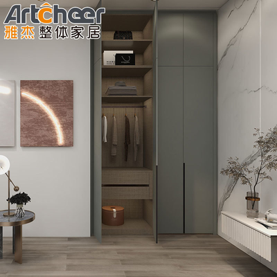 Houten moderne open combinatie kast voor kleding in Walk-in kast slaapkamermeubilair
