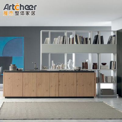 Flat Pack Keukenkasten Italië Met Drawer Basket En ECO Vriendelijk Materiaal Klasse