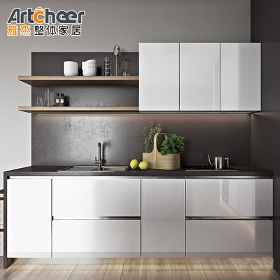 Chennai Home Modern Luxury Design Muur I Shape Keukenkast Complete Set Melamine Board