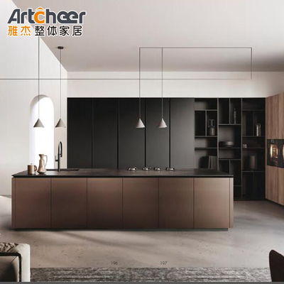 E0 Grade Island Home Keukenkasten Flat Pack Design Voor Modern Home Decor